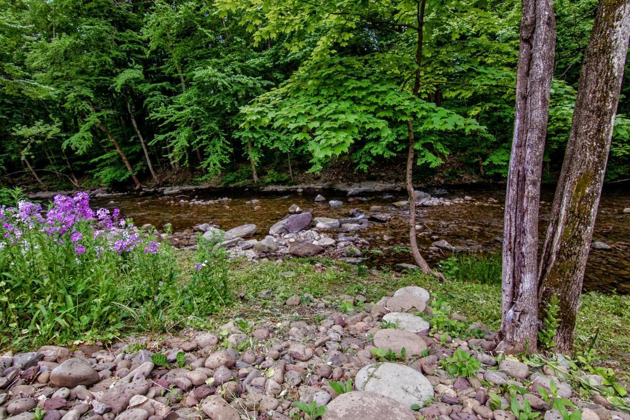 Cabin By The Creek With Private Creek Access Tannersville Esterno foto