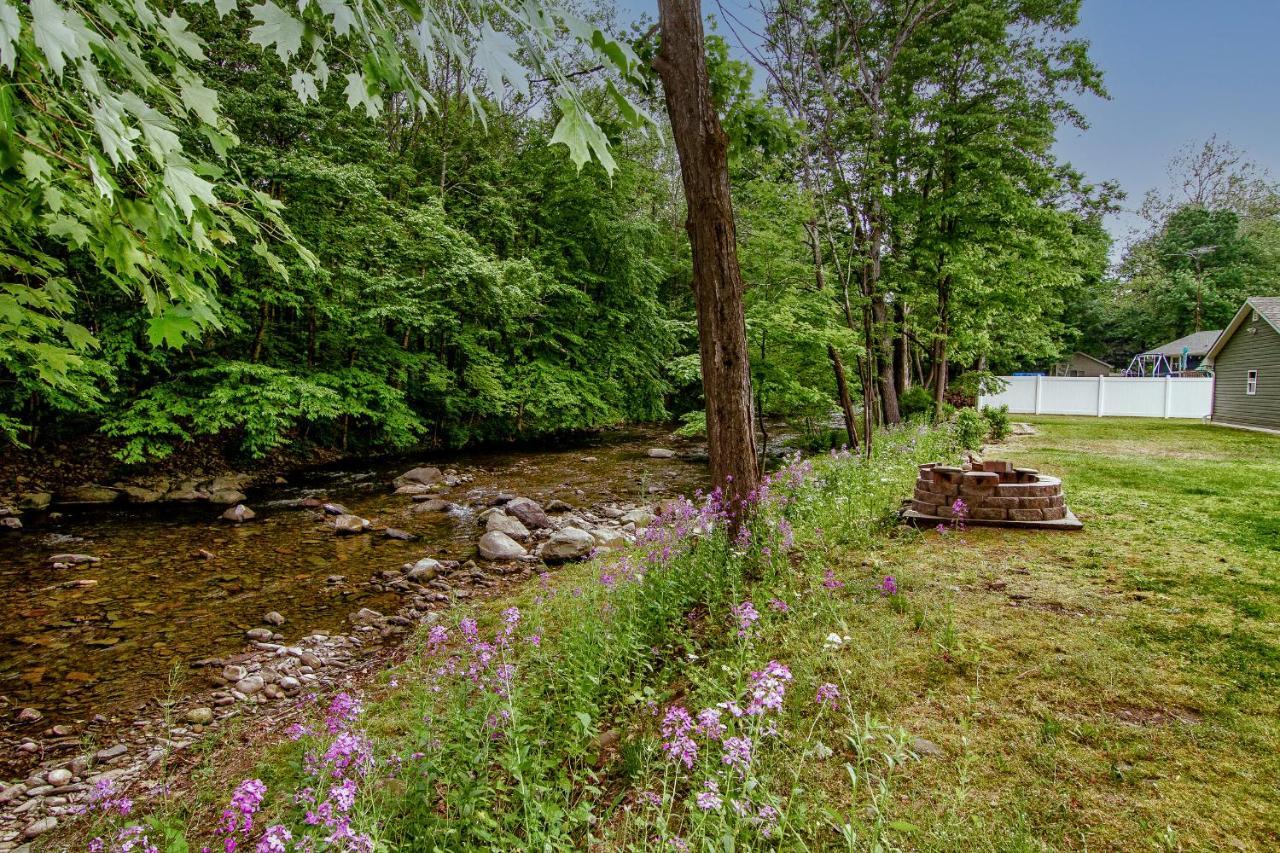 Cabin By The Creek With Private Creek Access Tannersville Esterno foto